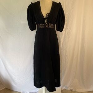 Free People Slow Pace Black Dress